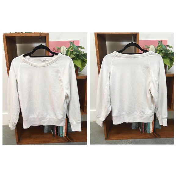 Gap white oversized crewneck sweatshirt nwot! - Picture 3 of 4